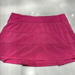 Lululemon Pace Rival Mid Rise 
Vibrant Pink Skort